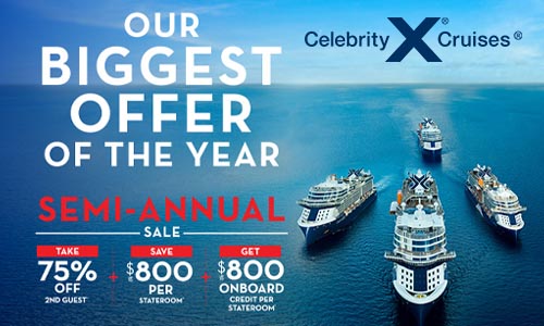 Celebrity Cruises Semi Annual Sale